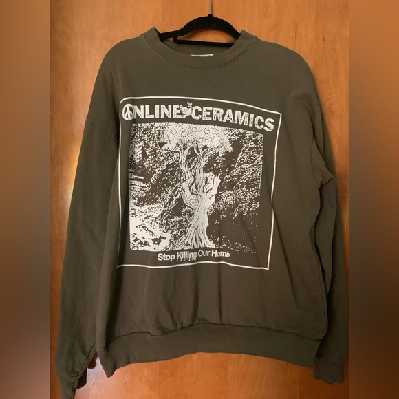 Online Ceramics Nature = Nuture Crewneck Size L - Picture 1 of 8